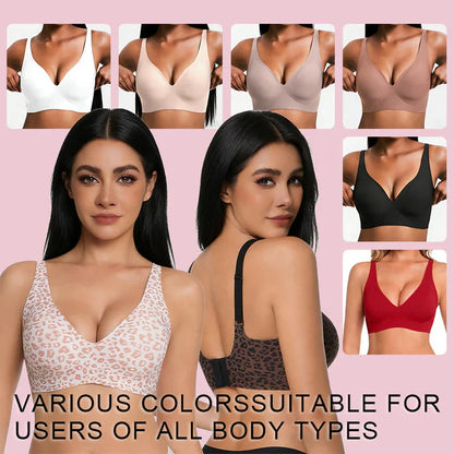 ❤️Women’s Wireless Deep V Push-Up Bralette — Ultra-Comfortable T-Shirt Bra