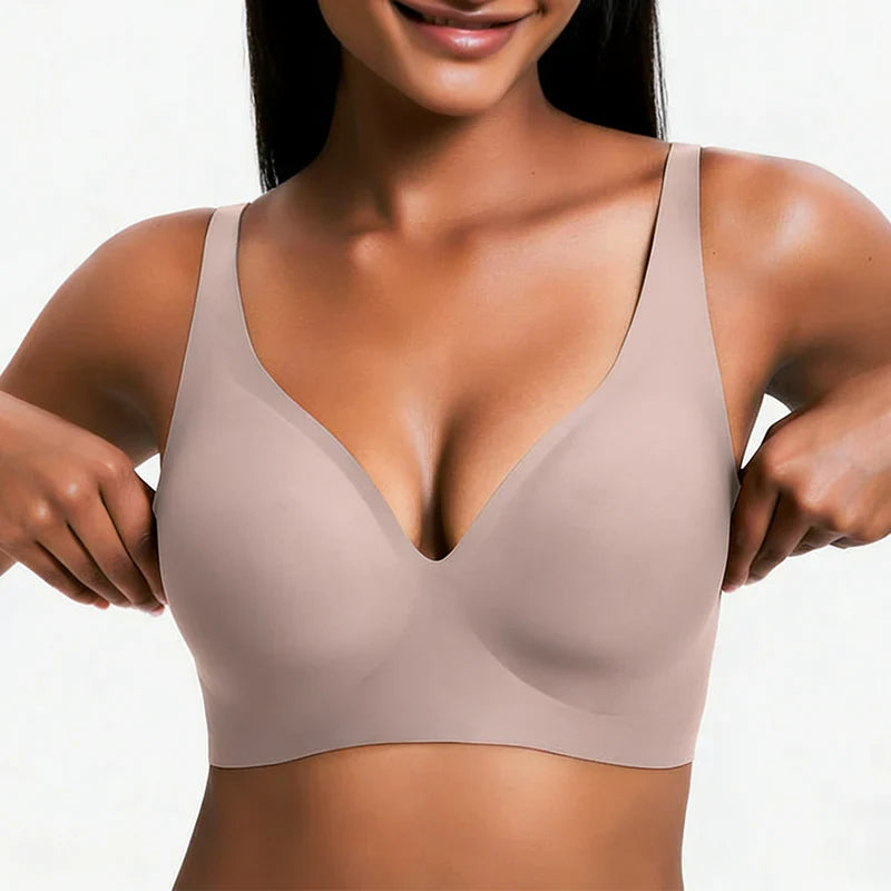 ❤️Women’s Wireless Deep V Push-Up Bralette — Ultra-Comfortable T-Shirt Bra