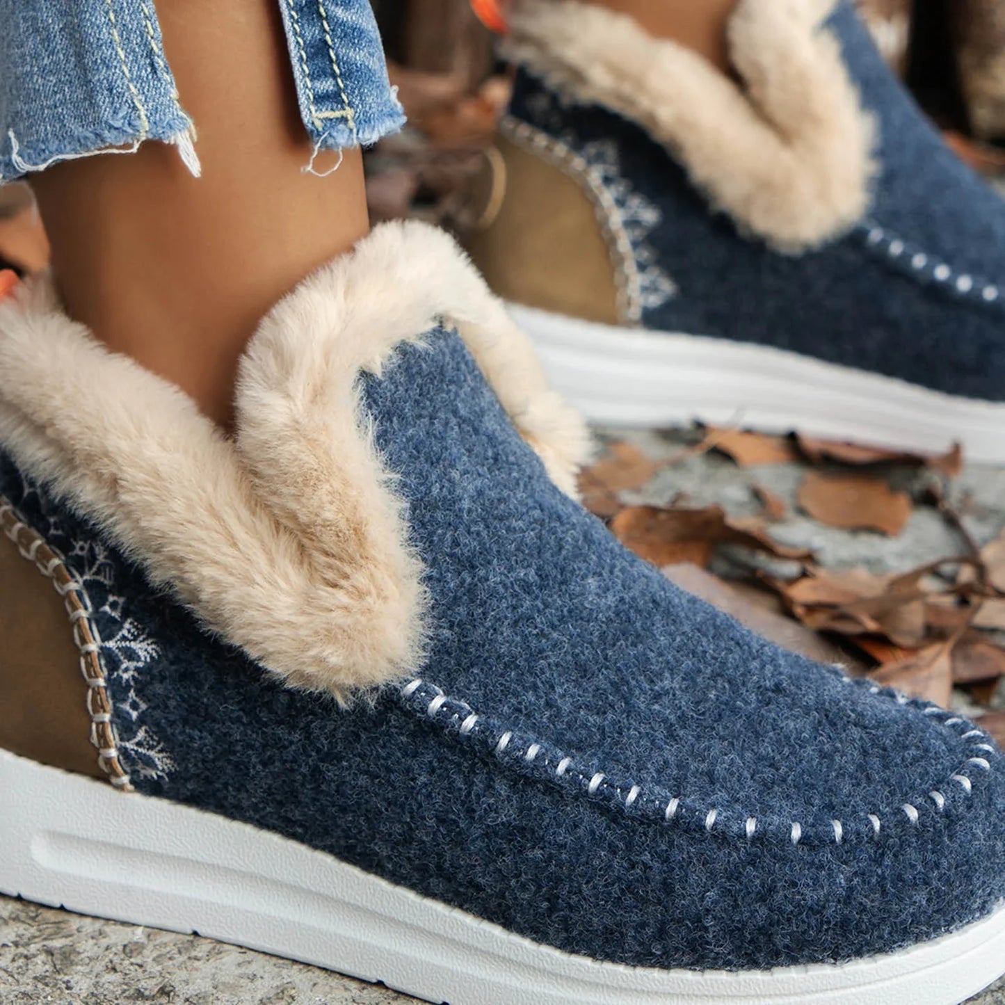 ❄️Christmas Day Sale OFF❄️ - Kickly Orthopedic Fleece Slip-On Boots