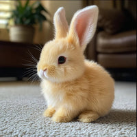 Easter. Brown rabbit.