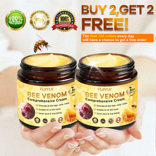 VLSVLS® Bee Venom Comprehensive Cream  👩‍⚕️⏰ LAST DAY 80% OFF (Sagging Skin, Fine Lines, Loss of Firmness, Flat Bust, Drooping Hips, and More)