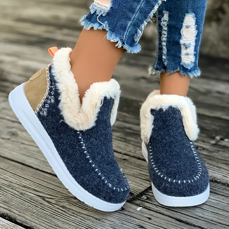 ❄️Christmas Day Sale OFF❄️ - Kickly Orthopedic Fleece Slip-On Boots
