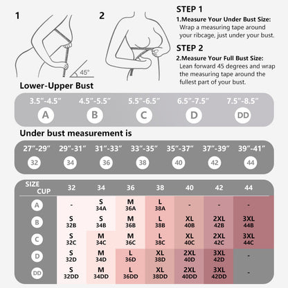 🎅🎄Christmas Sale Day! NESLEMIY Women’s Wireless Deep V Push-Up Bralette — Ultra-Comfortable T-Shirt Bra