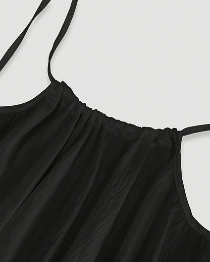 ☀️Women's Solid Color Backless Cami Dress