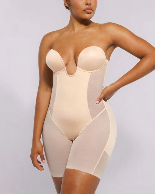 MeshSmootieh™ Deep Plunge Bodysuit