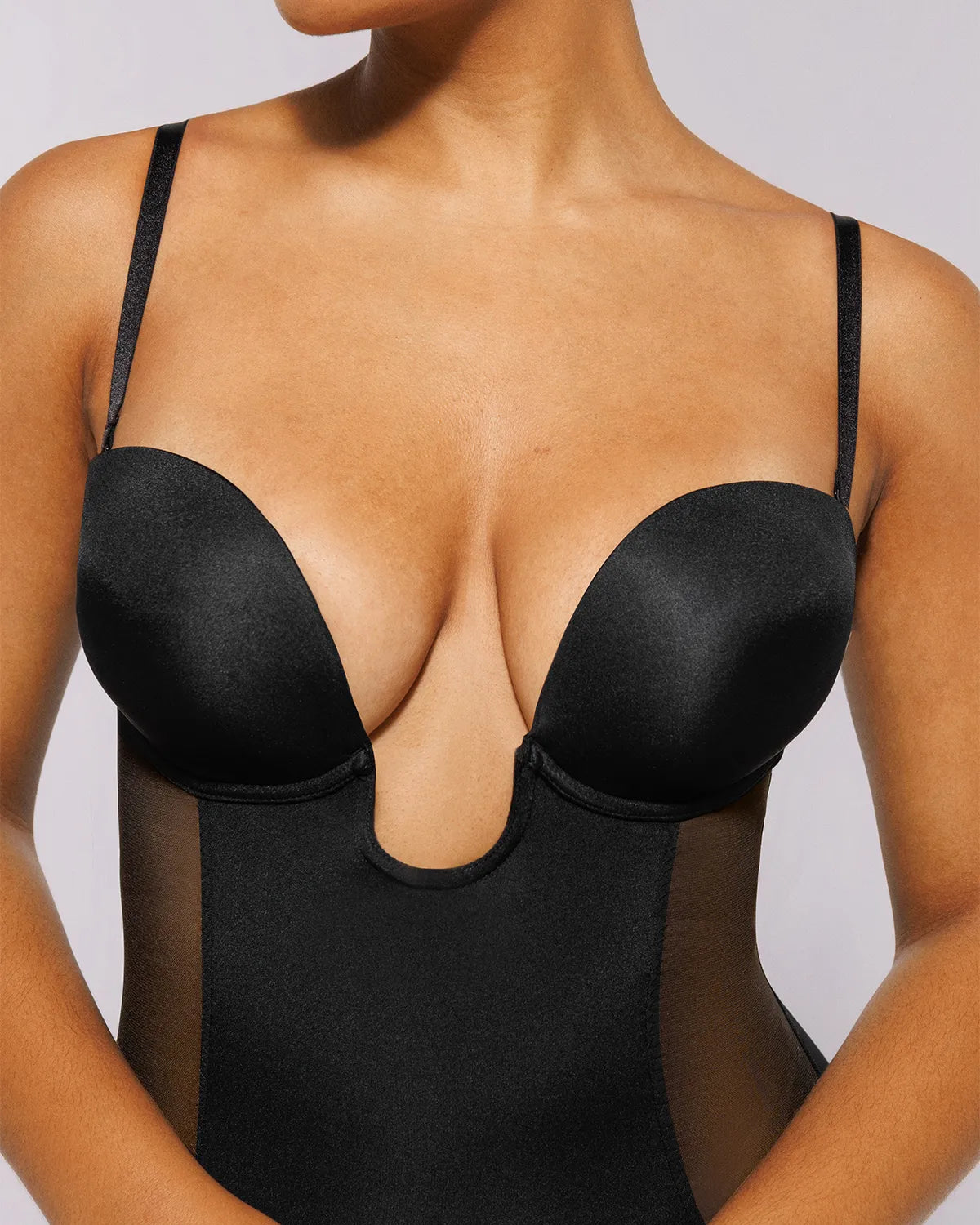 MeshSmootieh™ Deep Plunge Bodysuit