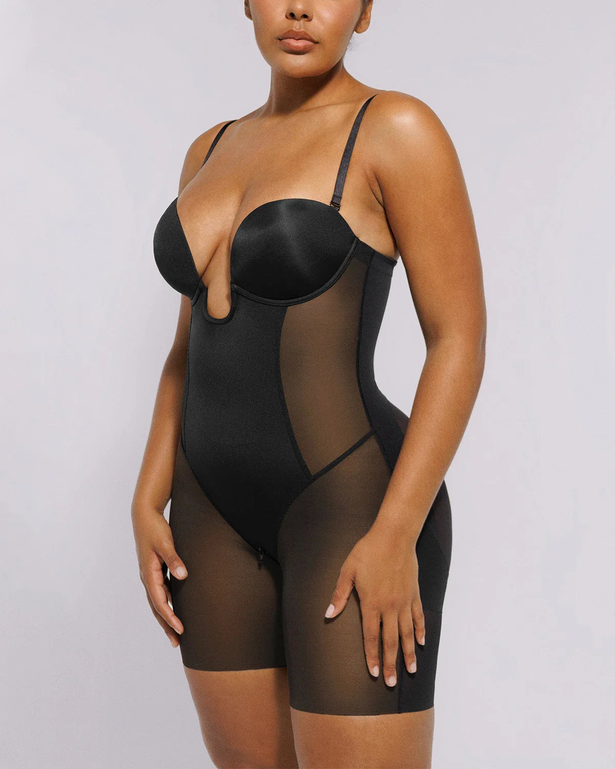 MeshSmootieh™ Deep Plunge Bodysuit