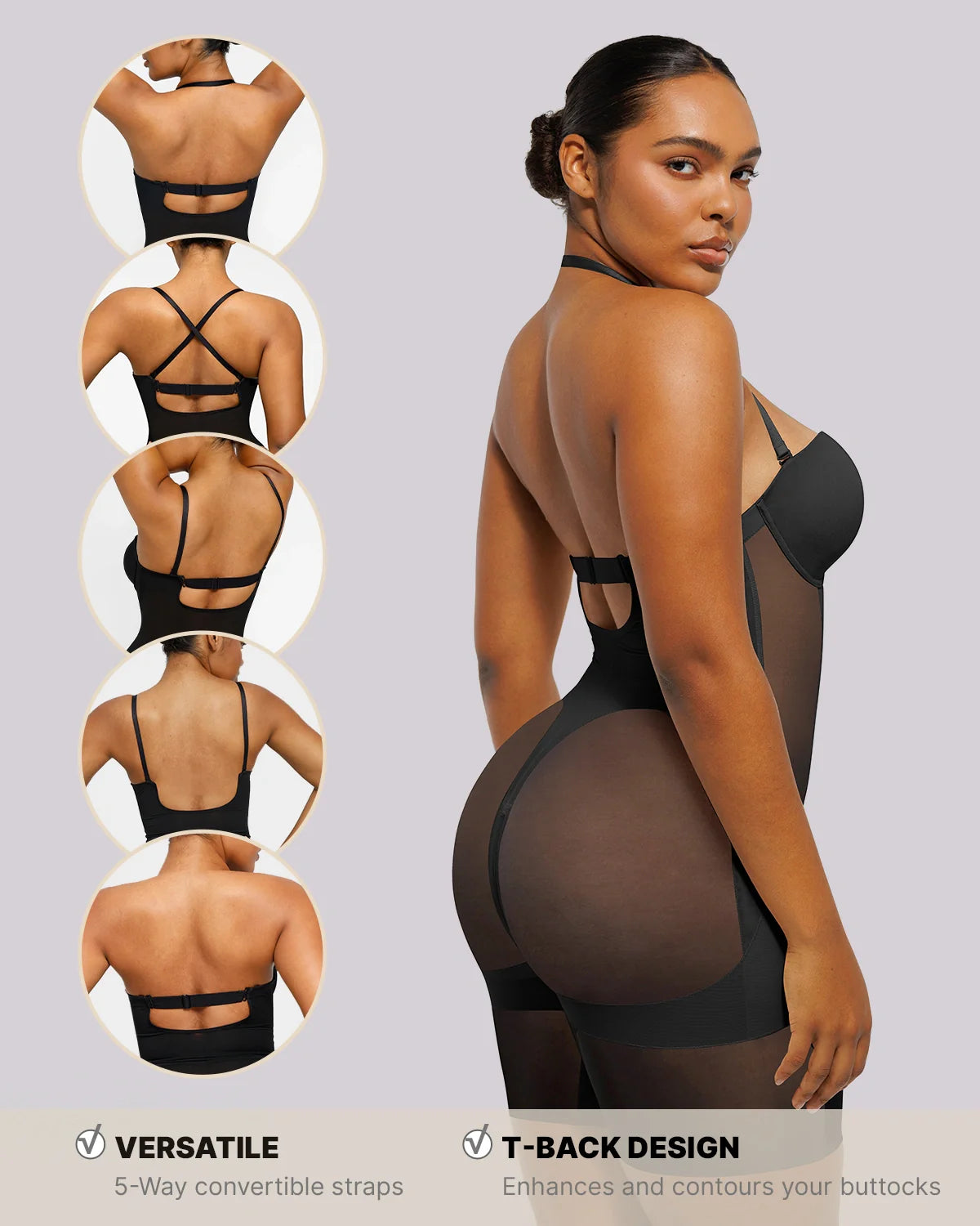 MeshSmootieh™ Deep Plunge Bodysuit