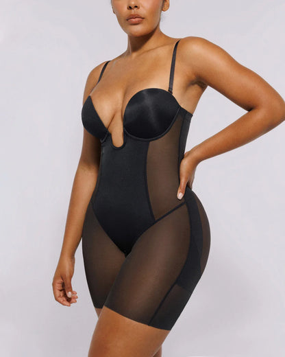 MeshSmootieh™ Deep Plunge Bodysuit