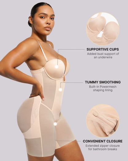 MeshSmootieh™ Deep Plunge Bodysuit