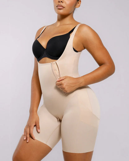 BOOT-YEAH™ SilkSculpt Open Bust Full Bodysuit