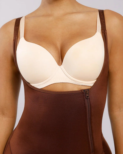 BOOT-YEAH™ SilkSculpt Open Bust Full Bodysuit