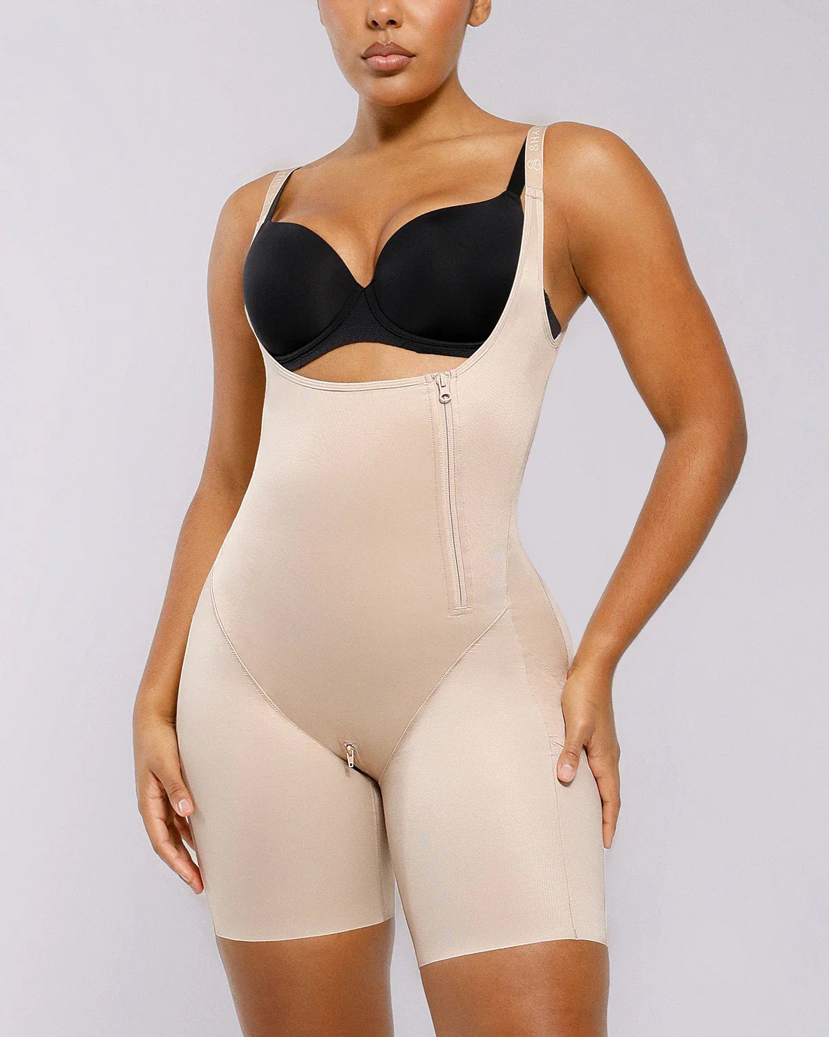 BOOT-YEAH™ SilkSculpt Open Bust Full Bodysuit