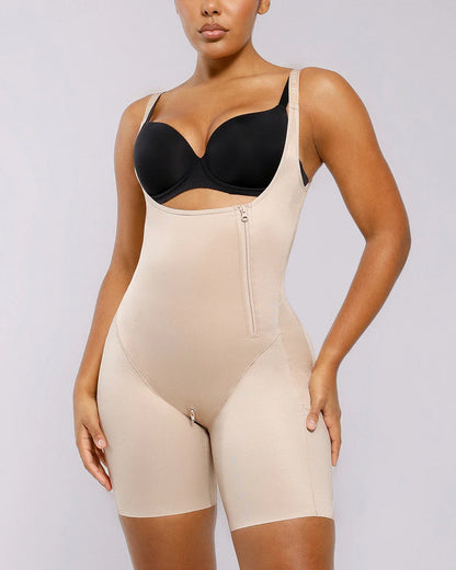 BOOT-YEAH™ SilkSculpt Open Bust Full Bodysuit