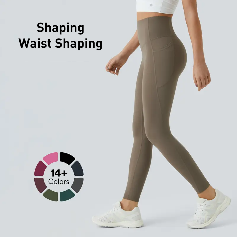 🔥Alisanda®  High Waisted Waist Shaping Pocket Shaping Training Leggings
