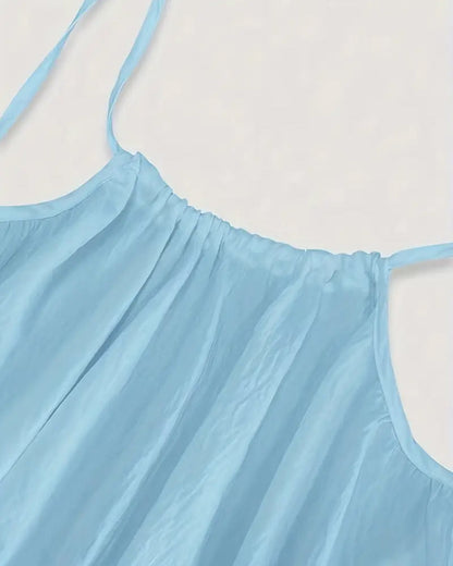 ☀️Women's Solid Color Backless Cami Dress